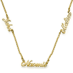 Multiple Name Chain Necklace