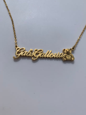 Teddy Name Personalized Necklace