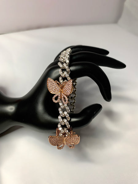 Butterfly Cuban Bracelet