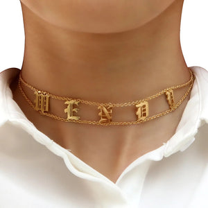 Wendy Personalized  Choker Necklace